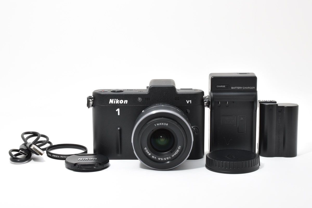 【大人気】 Nikon ニコン 1 V1 レンズキット ミラーレス一眼カメラ #3789