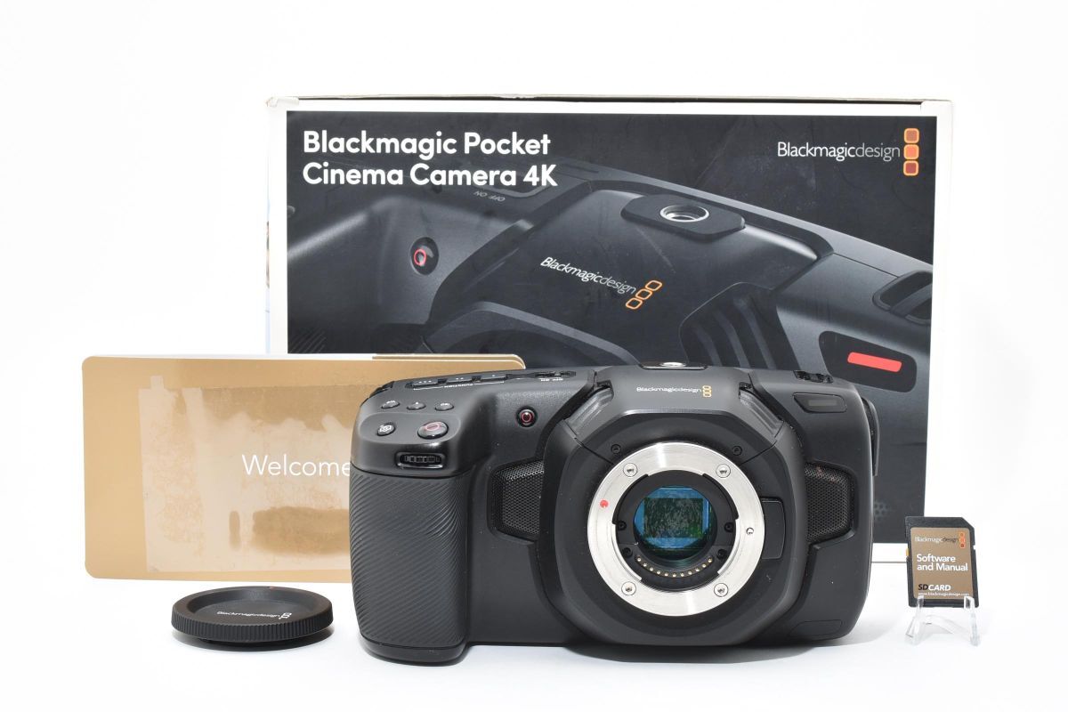 【箱付き】 Blackmagic Pocket Cinema Camera 4K ブラックマジック シネマカメラ ビデオカメラ #3933