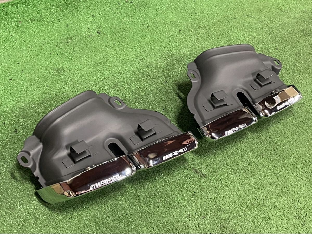 【良好品！】メルセデスベンツ W221/W222 S63 Sクラス AMGタイプ マフラーカッター 出口 エンド 左右セット カスタム用 即納可能