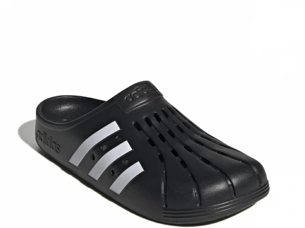 adidas ADILETTE CLOG U サンダル　黒ｘ白系 28.5ｃｍ