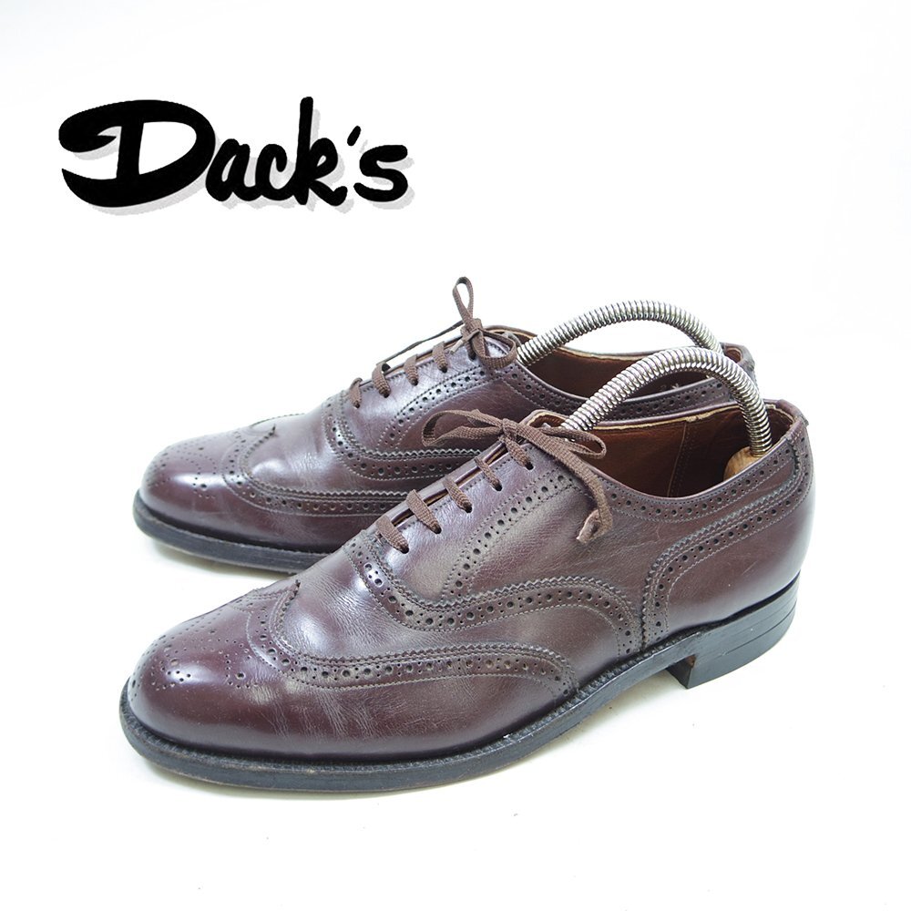 8表記 26cm Dack's ダックス　ウィングチップ　ドレスシューズ　革靴　レザーシューズ 革靴　ブラウン　茶/26.1.14/P4204