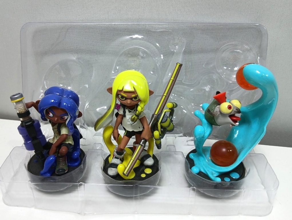 #1519 amiibo スプラトゥーン トリプルセット オクトリング インクリング コジャケ/和歌山県にて引き取り大歓迎