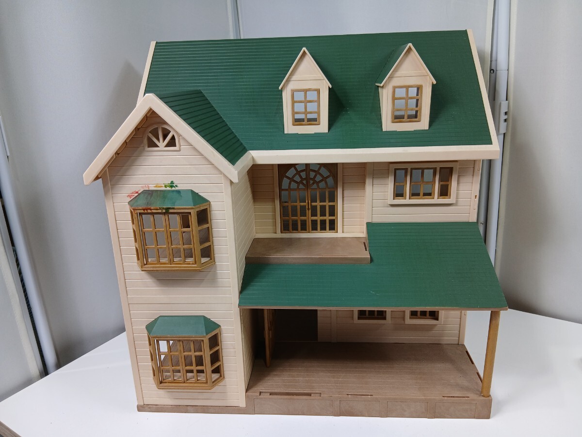#1390 シルバニアファミリー 緑の丘の大きなお家 廃盤品 シルバニア ドールハウス/和歌山県にて引き取り大歓迎
