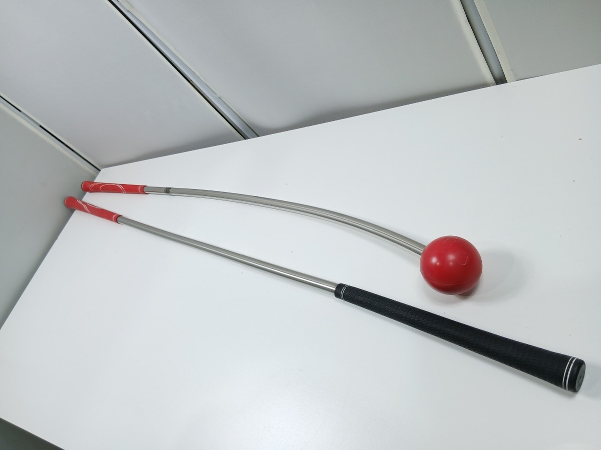 #1567 ゴルフ LYNX スイング練習用 FURELOOP/MEGA スティック ２本セット/和歌山県にて引き取り大歓迎