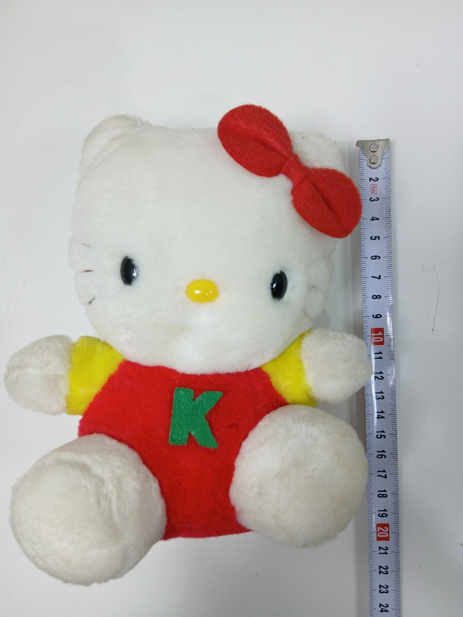 #1534 レトロ ハローキティ ぬいぐるみ HELLO KITTY エイコー キティちゃん/和歌山県にて引き取り大歓迎