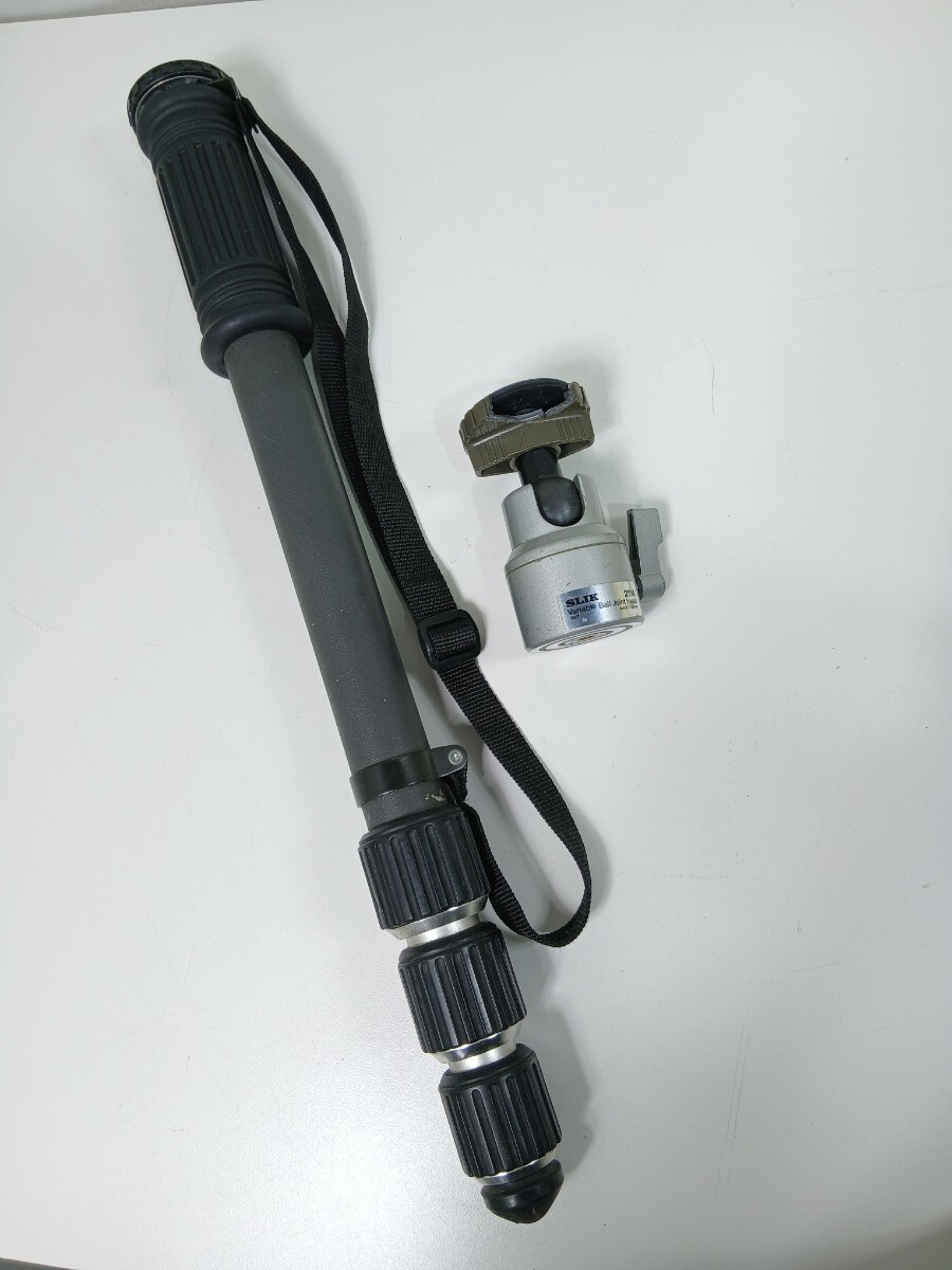 #1663 Velbon ベルボン 一脚 スリック SLIK 2114 雲台/和歌山県にて引き取り大歓迎
