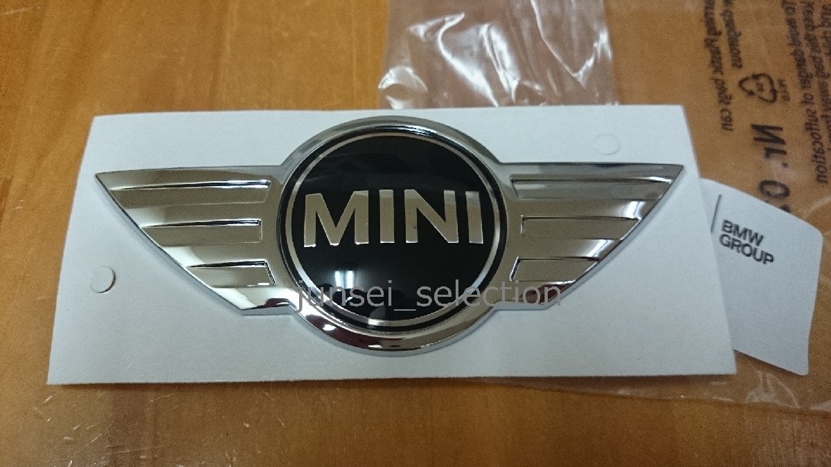 BMW MINI 純正 R56 R55 R57 R58 R59 ボンネットエンブレム ONE COOPER S JCW