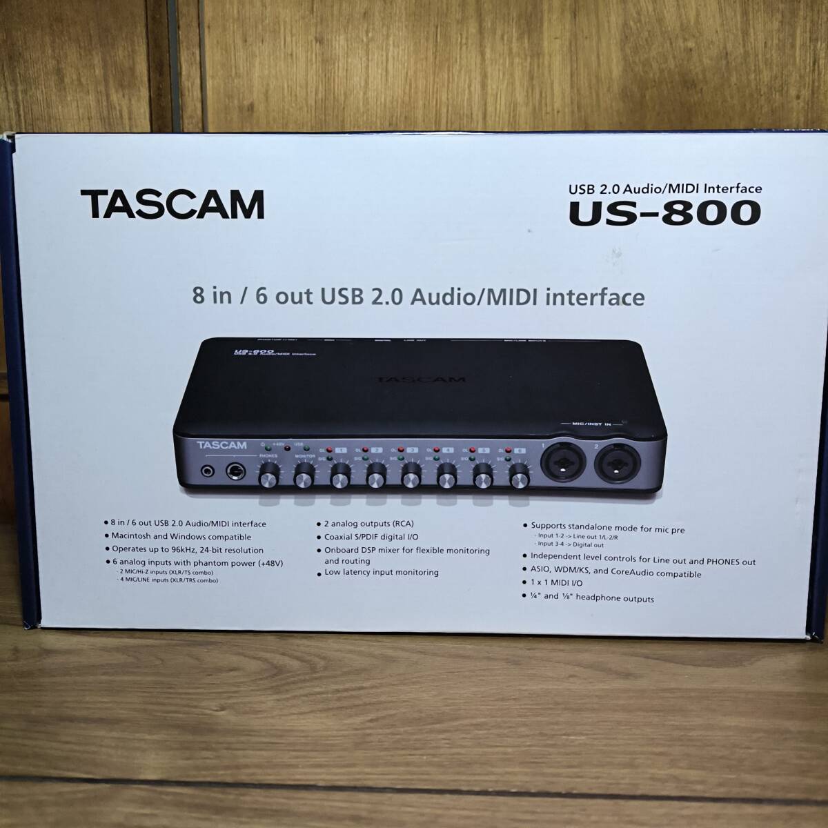 TASCAM タスカム US-800 オーディオインターフェース MIDIインターフェース