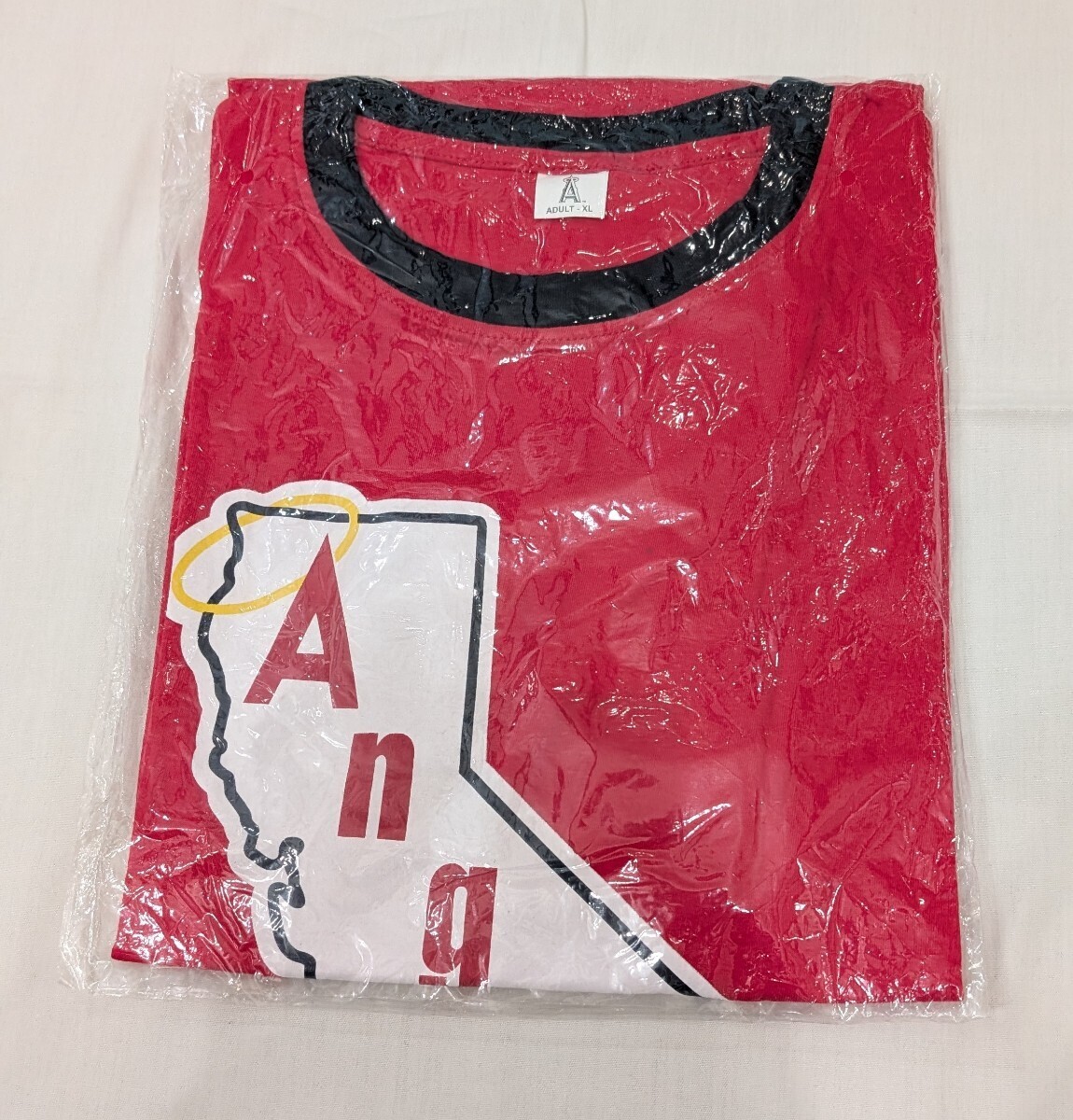 激レア! 非売品 大谷翔平 エンゼルス 未開封Tシャツ XL メジャーリーグ 記念品 SHOHEI OHTANI 球場配布 限定品 レッド赤MLB Angels③WBC