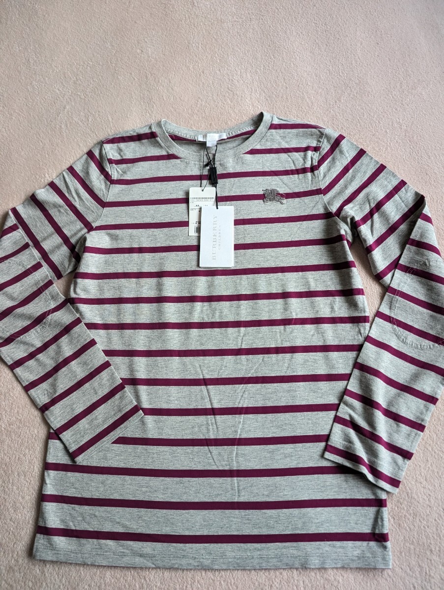 BURBERRY【新品タグ付き】バーバリーチルドレン ホース刺繍長袖Tシャツ ロンT 14歳 164cm ユニセックス 大人OK