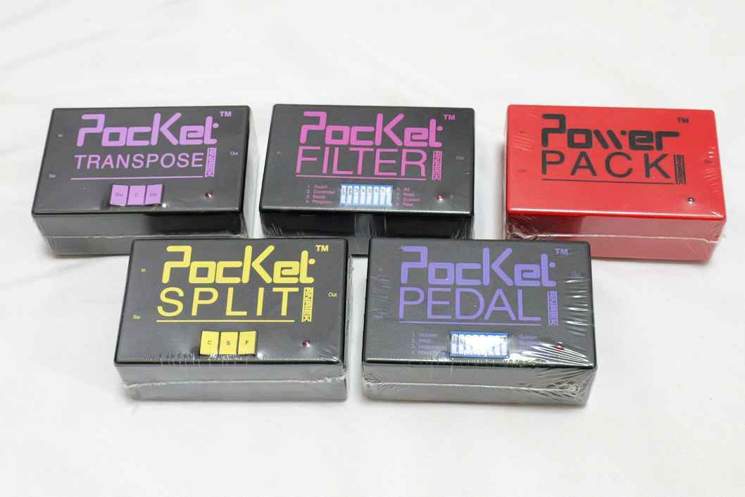 ■未使用品？希少！ANATEK MIDI関連機材？ Pocket TRANSPOSE FILTER PACK SPLIT PEDAL 5点セット