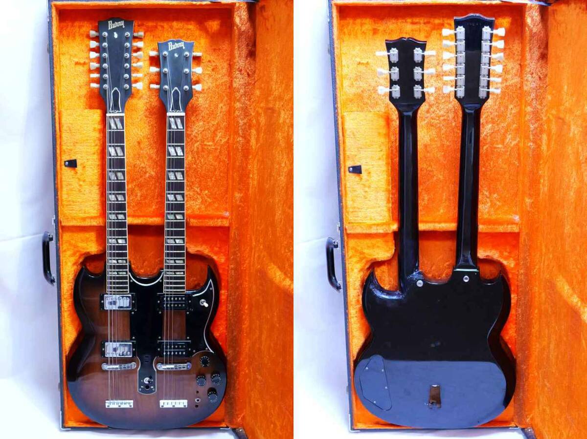 ■スーパージャンク！Bunny ダブルネック エレキギター バーニー FERNANDES フェルナンデス