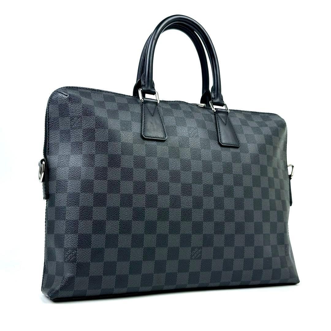 【極美品】LOUIS VUITTON ルイヴィトン ダミエグラフィット N48224 ポルトドキュマンジュール PDJ ビジネスバッグ ブリーフケース 書類鞄 