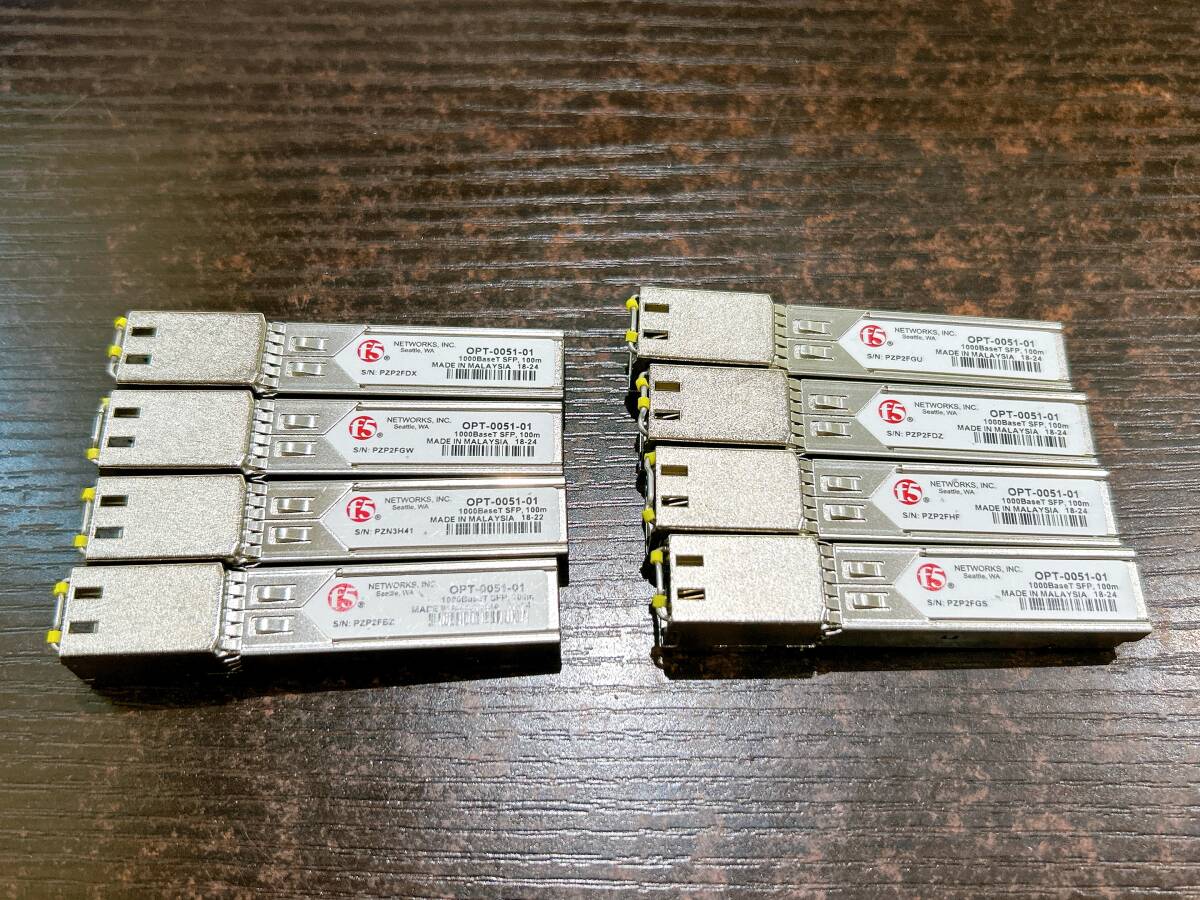 【動作品/8個セット】Networks OPT-0051-01 SFP 1000BASE-T SFP トランシーバ モジュール