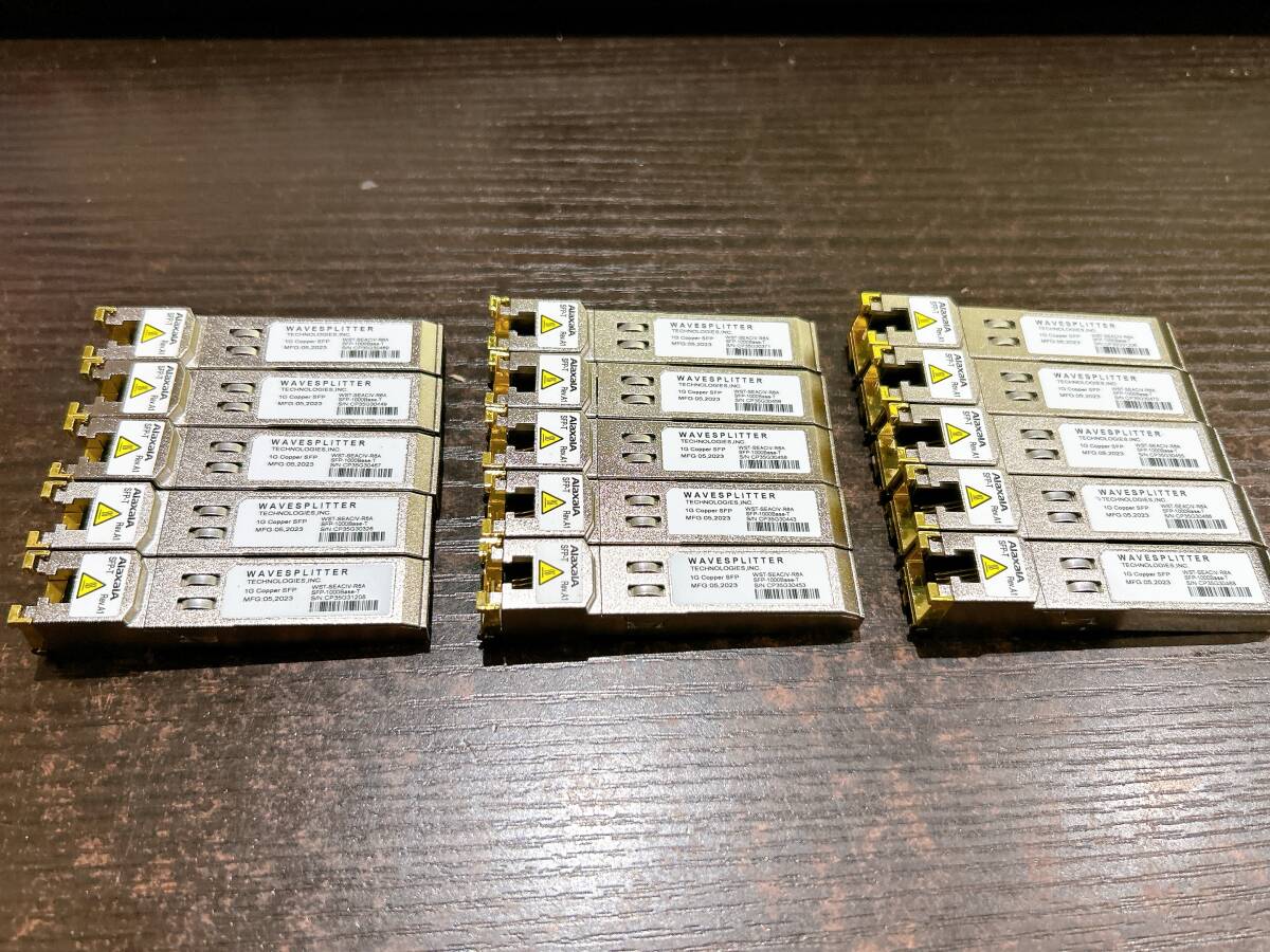 【動作品/15個セット】WAVESPLITTER WST-SEACIV-R6A SFP 1000BASE-T トランシーバ モジュール