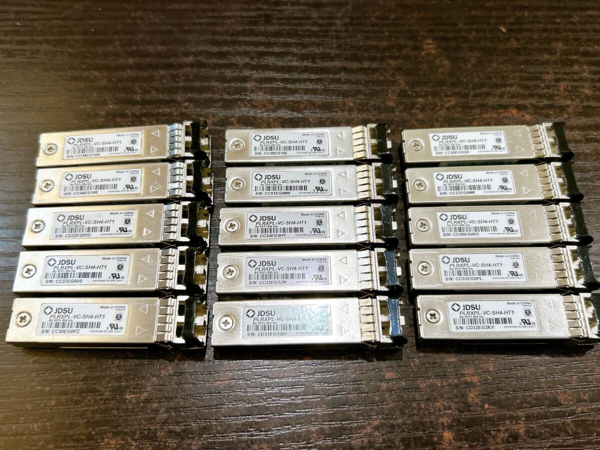 【動作品/15個セット】JDSU PLRXPL-VC-SH4-HT1 8G SFP+ 850nm トランシーバ モジュール