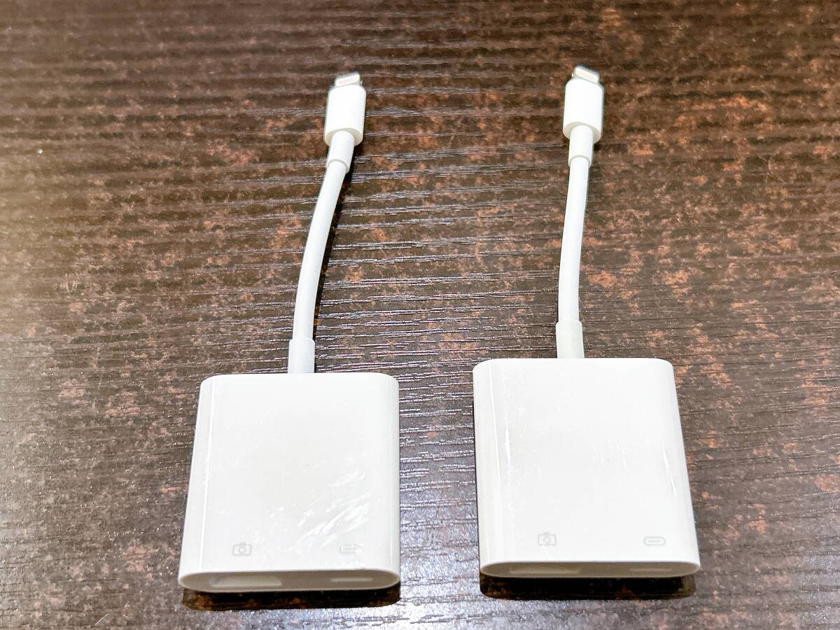 【2個セット/動作品】Apple Lightning-USB 3 A1619 カメラアダプタ/Camera Adapter