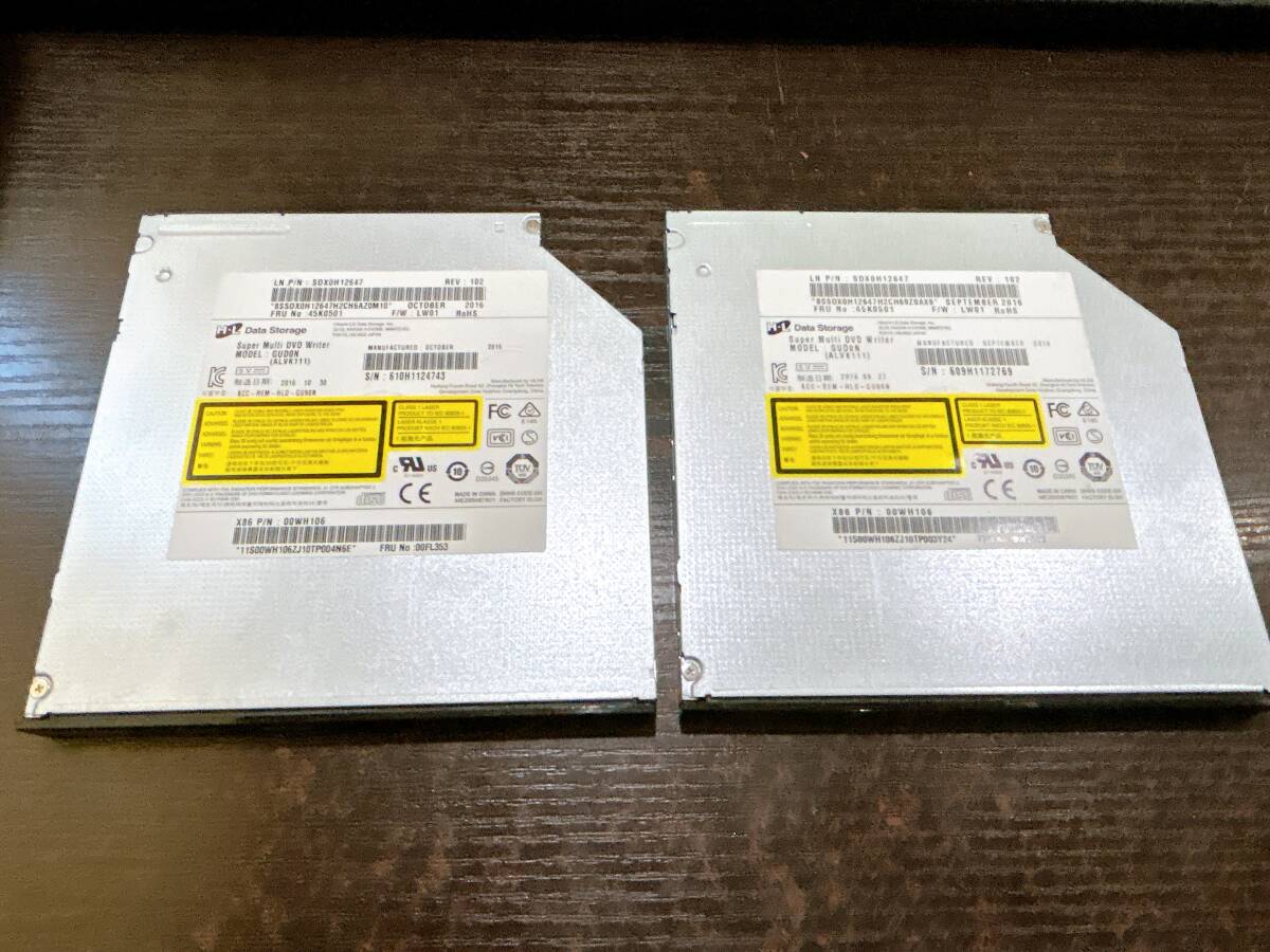 【2個セット/動作品】日立LG 内蔵型 DVD スーパーマルチドライブ GUD0N (ALVK111)
