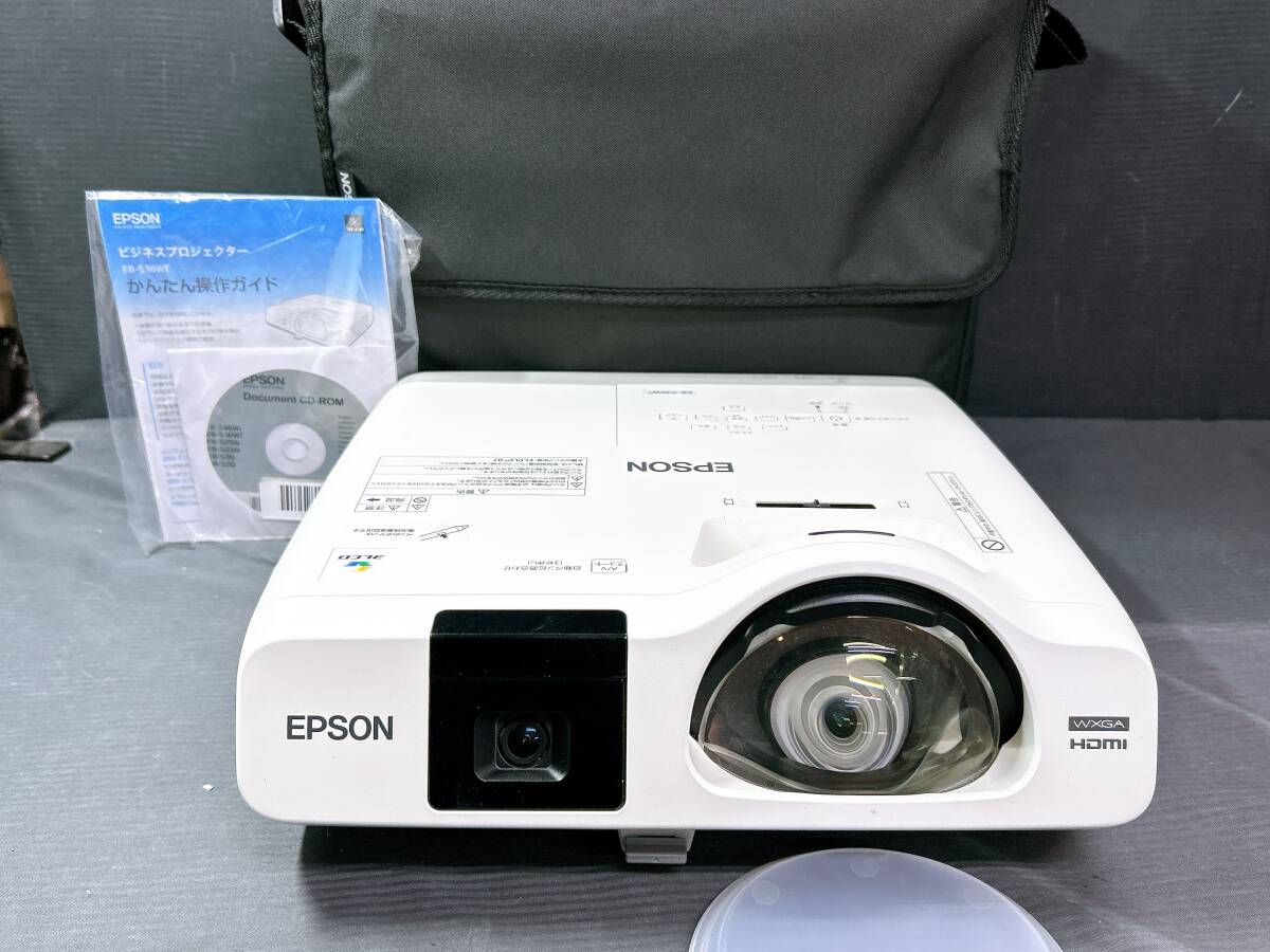 【ランプ時間:1293時間】EPSON/エプソン EB-536WT 3400ルーメン 透過型3LCD HDMI対応 プロジェクター/動作品