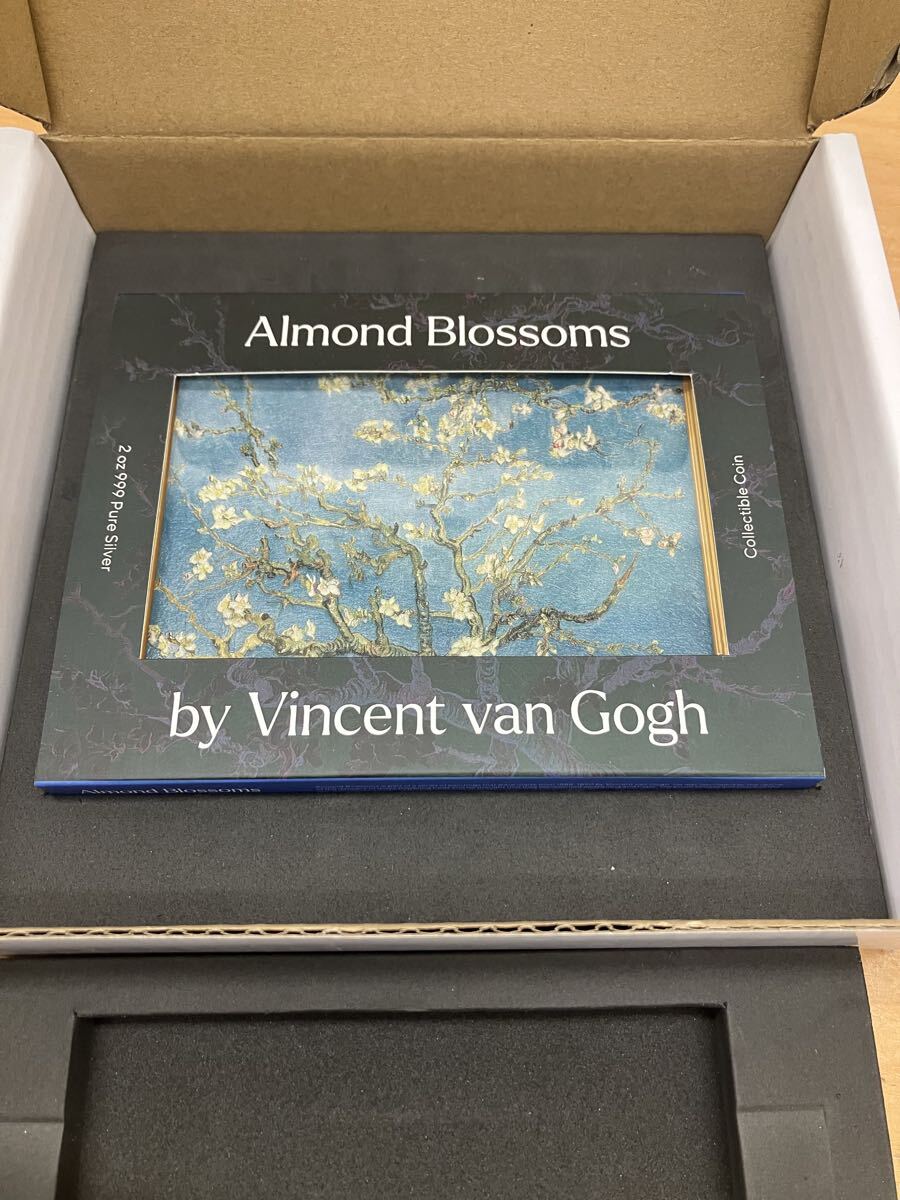 Almond Blossoms by Vincent van Gogh チャド ゴッホ 花咲くアーモンドの木の枝 2oz純銀Ag 33.5oz純銅Cu 10000フラン 2022年 500個限定