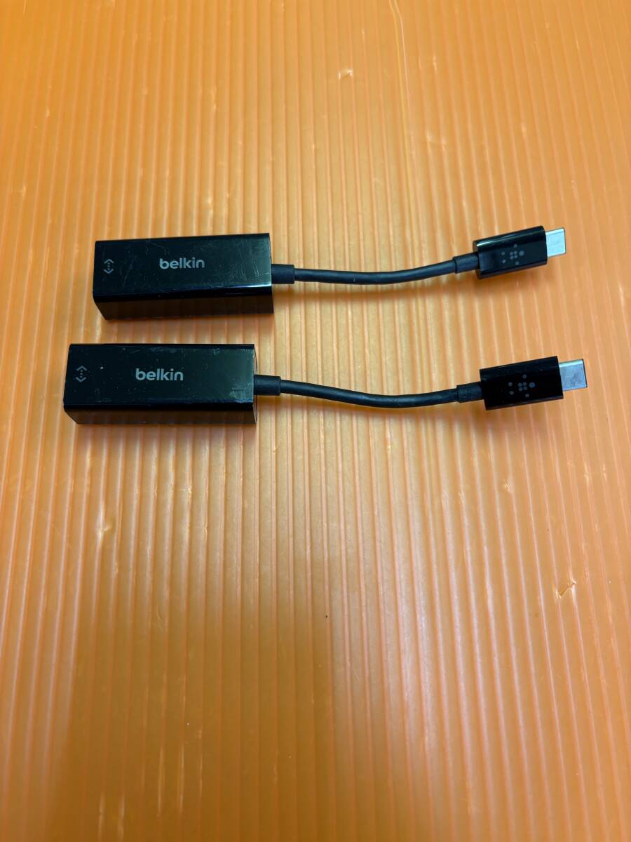 belkin 2本セット USB-C to Gigabit Ethernetアダプター F2CU040 (15