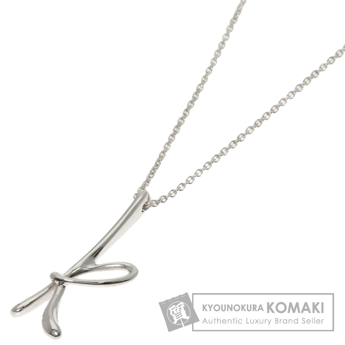 TIFFANY&Co. ティファニー イニシャル K ネックレス シルバー レディース 中古