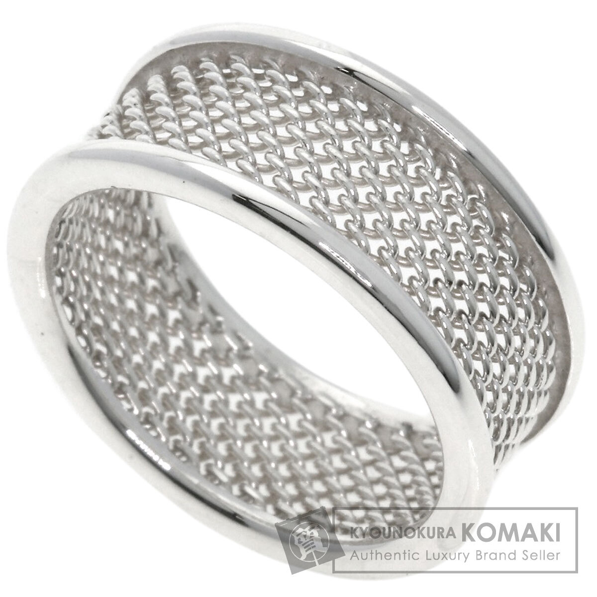 TIFFANY&Co. ティファニー サマセット メッシュ リング・指輪 シルバー レディース 中古