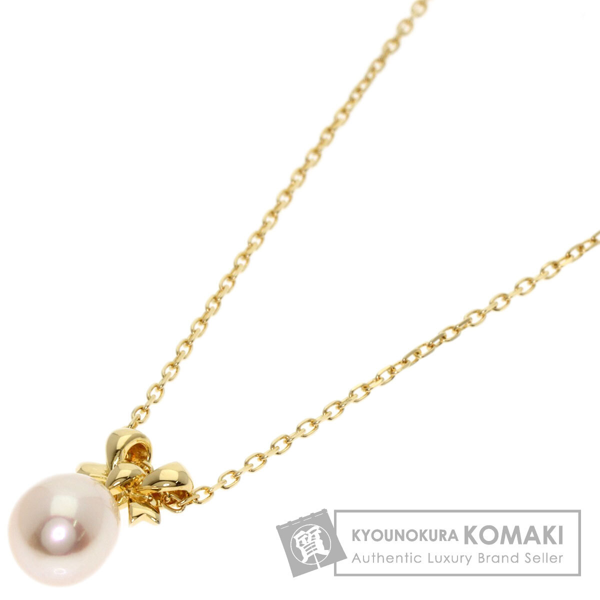 MIKIMOTO ミキモト パール 真珠 ネックレス K18イエローゴールド レディース 中古
