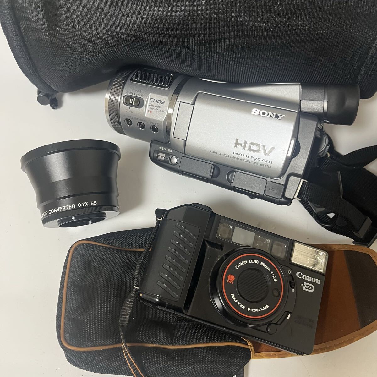 ～＊SONY HDR HC1 /WIDE CONVERTER / Canon QUARTZ D ソニー キャノン ビデオカメラ フィルムカメラ テレコンバーター まとめ