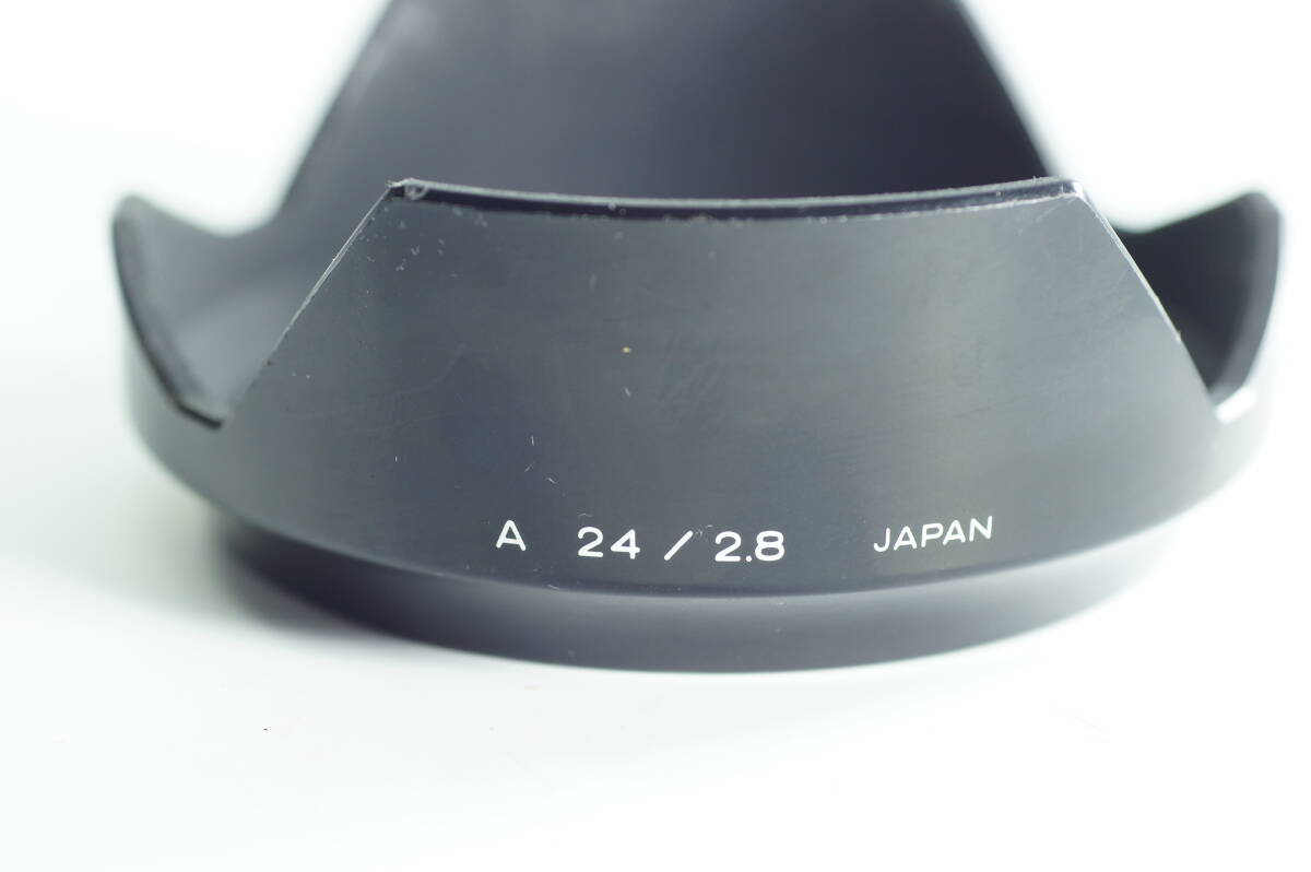 plnyeA01『並品』 MINOLTA A 24／2.8 AF 24mm F2.8 A 24／2.8 ミノルタ レンズフード LENS HOOD SHADE