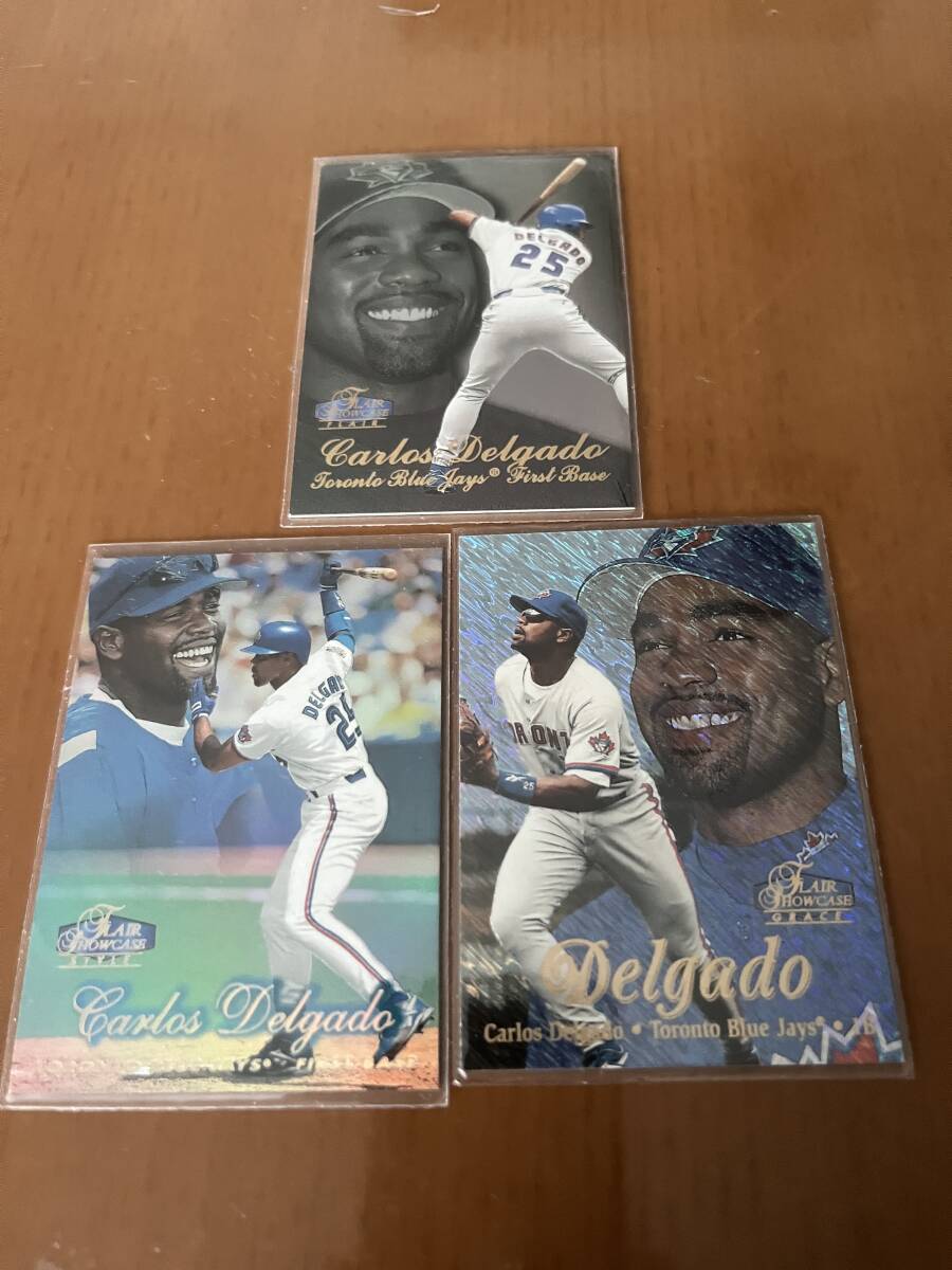 【MLB野球殿堂】【Carlos Delgado/MLB通算2038Ｈ,473ＨR,1512RBI】 1998 Flair Showcase Row 1,2,3