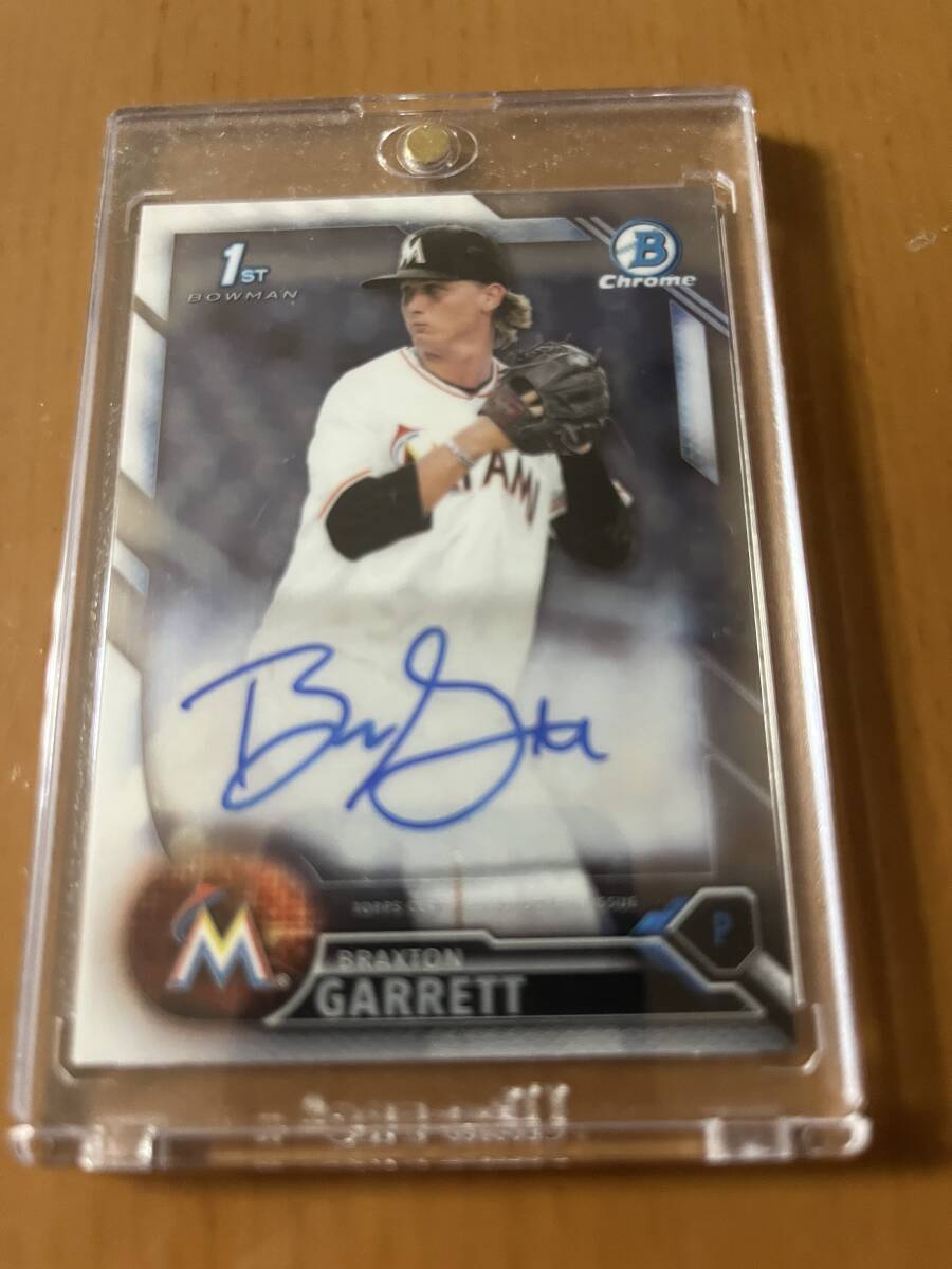 【Marlins/Braxton Garrett】2016 Bowman Draft Chrome 1st Auto