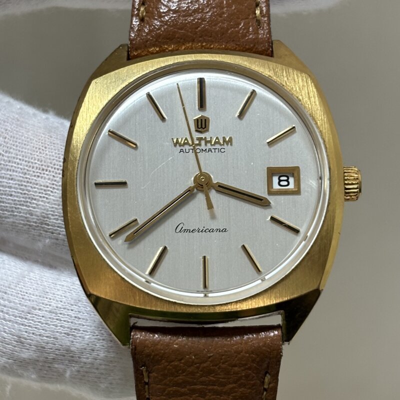 稼働 WALTHAM AMERICANA ウォルサム アメリカーナ AT オートマ 自動巻 デイト IW601AT02WLT