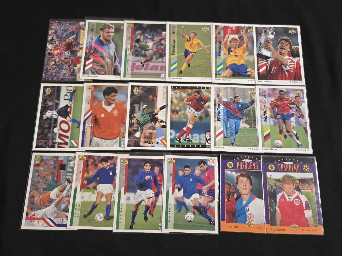 希少 UPPER DECK サッカー カード まとめセット WORLD CUP USA 94 ロベルト・バッジョ 他