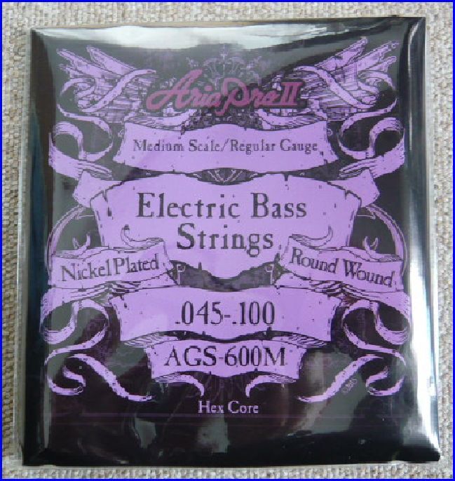 AriaProII アリアプロ-２ ベース弦 ミディアムスケール レギュラーゲージ AGS-600M　１セット新品！