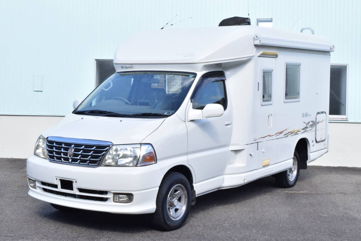 H15年式/グランドハイエース・ファーストカスタム・4WD/走行15500㎞/2口コンロ/FFヒーター/冷蔵庫/外部電源/走行充電/インバーター1500W