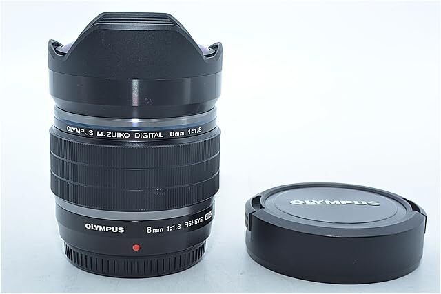 595★新品級★OLYMPUS マイクロフォーサーズ用フィッシュアイレンズ M.ZUIKO DIGITAL ED 8mm F1.8 Fisheye PRO EF-M0818PROBLK