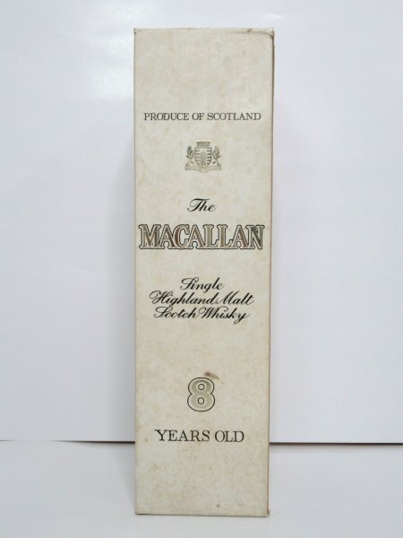 【空箱】 THE MACALLAN 8 YEARS OLD ザ・マッカラン 8年 750ml ハイランドモルト スコッチウィスキー コレクション ウイスキー 空き箱