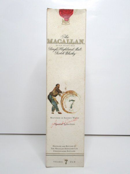 【空箱】 マッカラン MACALLAN 7年 アルマンド ジオベネッティラベル 700ml 40％ スコッチ コレクション マニア ウイスキー 空き箱