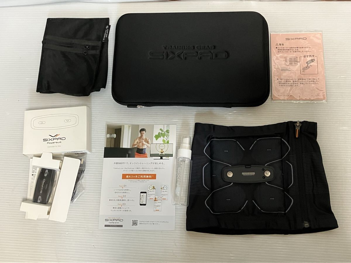 ▲S542▲ 未使用　SIXPAD Powersuit Lite Abs size:S シックスパッドパワースーツアブス コントローラセット