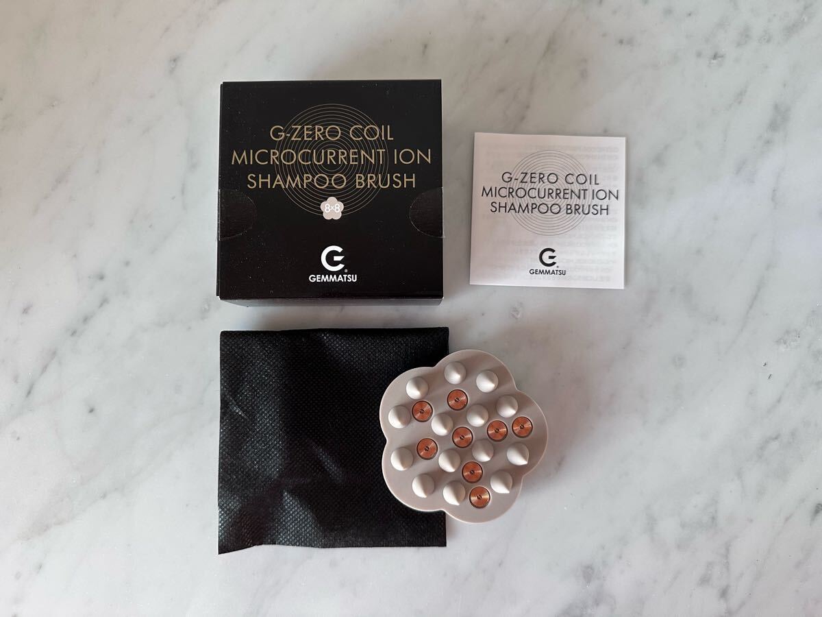 ☆未開封☆正規品☆G-ZERO COIL ジーゼロ コイル☆マイクロカレント イオン シャンプーブラシ GHA-G03 グレー 頭皮ケアブラシ☆