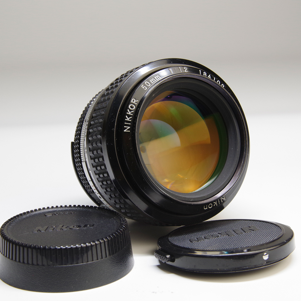 美品　ニコン　レンズ　NIKKOR 50mm 1:1.2　802