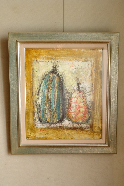 ■印南ゆう子 「 果実 」油絵 本物保証■