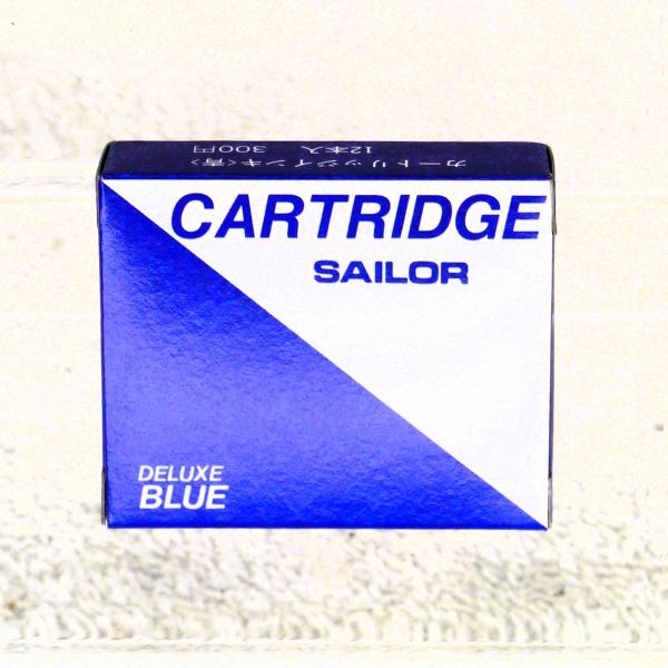 セーラー 万年筆・トライデント用 カートリッジ 青 12本入（新品）