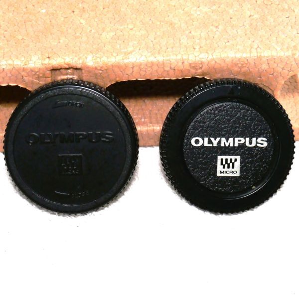Olympus純生 マイクロフォーサーズ用 リアキャップ/ボディキャップセット（中古動作品）