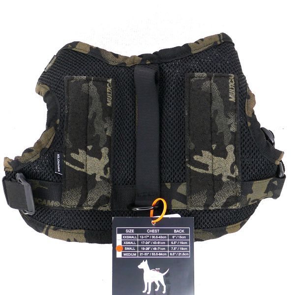 キロナイナー KILONINER ドッグハーネス メッシュ ボディ S（カモフラージュ・新品）