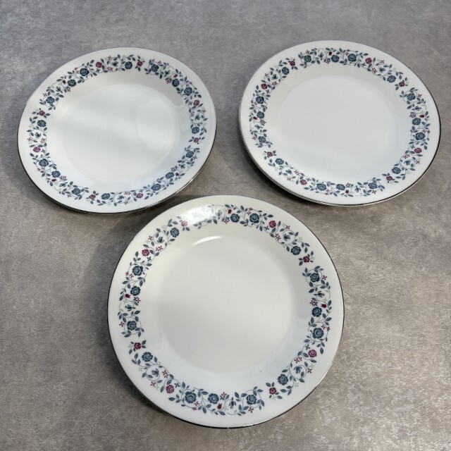 昭和レトロ食器 ノリタケ NORITAKE Roman Rose お皿 プレート 3枚セット