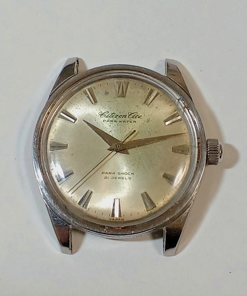 希少【稼働】 CITIZEN シチズン エース Ace Para Water 手巻き 腕時計 21石 レトロ オールド アンティーク ヴィンテージ