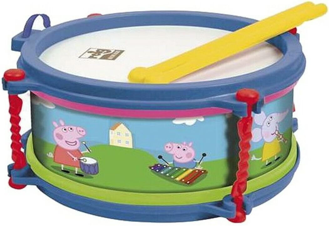子供用 たいこ ドラム おもちゃ ペッパピッグ Peppa Pig 楽器玩具 リズム玩具 スティック付き REIG 2340