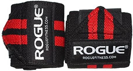Rogue フィットネス リストラップ 24インチ 黒赤